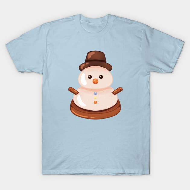 Snowman Cookie T-Shirt by smalart